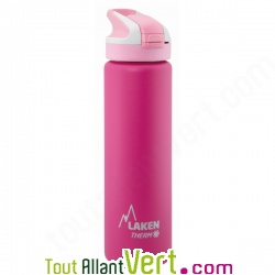 Gourde sport inox paille et isotherme 0.75l