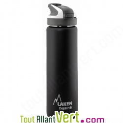 Gourde sport inox paille et isotherme 0.75l