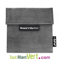 Sac � gouter Snack\'NGo Duo avec 2 pochettes r�utilisable et lavable