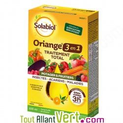 Traitement Total 3 en 1 Oriange, sp�cial potager et fruitiers 100ml