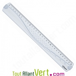 R�gle plate 30 cm en plastique recycl� et gradu�