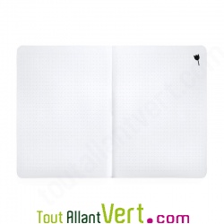 Carnet recycl� 15x21 cm Fleur, Julie Adore
