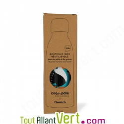 Gourde inox 500 mL enfant Toucan, Qwetch x Coq en P�te