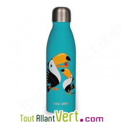 Gourde inox 500 mL enfant Toucan, Qwetch x Coq en P�te