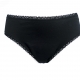 Culotte menstruelle flux l�gers en coton bio, Noir, taille 38