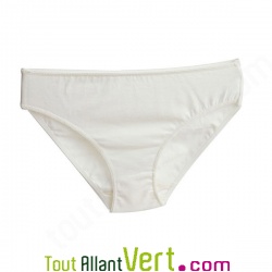 Culottes en Coton Bio 2 roses + 1 �crue, lot de 3, Taille S