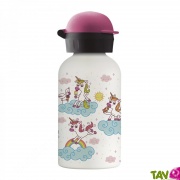 Gourde enfant en inox isotherme, Licorne, 350mL