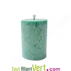 Petite Bougie cylindre Vert en st�arine 100% v�g�tale, 20H