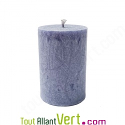 Petite Bougie cylindre Mauve en st�arine 100% v�g�tale, 20H