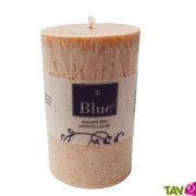 Grande Bougie cylindre Saumon en starine 100% vgtale, 50H