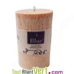 Grande Bougie cylindre Saumon en st�arine 100% v�g�tale, 50H