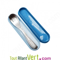 Set 3 couverts inox r�utilisable et leur boite