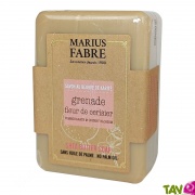 Savonnette de Marseille Grenade Fleur de cerisier et huile d'olive, 150g