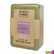 Savonnette de Marseille Violette � l'huile d'olive, 150g