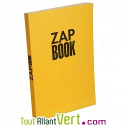 Bloc uni encoll� recycl� A5 80g 320 pages Jaune s�rie ZapBook