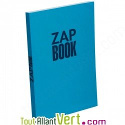 Bloc uni encoll� recycl� A5 80g 320 pages Bleu s�rie ZapBook