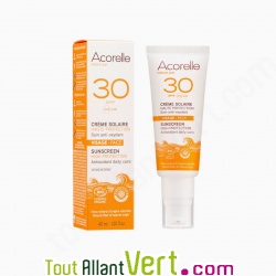 Cr�me solaire Visage bio, indice 30, 40ml