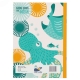 Cahier lign� Recycl�, Animaux de la Mer 15x21cm