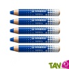 Crayon marqueur effa�able Bleu pour tableau blanc et ardoise, lot de 5