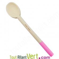 Cuill�re en bois Rose de h�tre non trait�, 30 cm