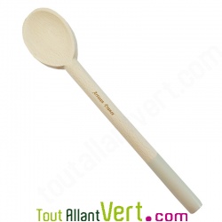 Cuill�re en bois Gris clair de h�tre non trait�, 30 cm