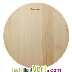 Planche � d�couper ou � pizza ronde en bois, 33 cm