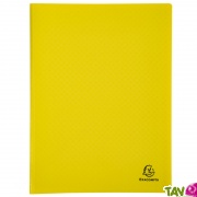 Protge documents jaune en polypro recycl, 30 pochettes, Forever