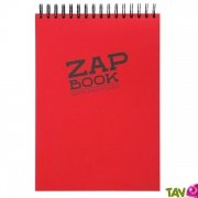 Bloc spirale  l'italienne uni recycl A4 80g 320 pages Rouge ZapBook