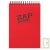 Bloc spirale � l'italienne uni recycl� A4 80g 320 pages Rouge ZapBook