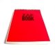 Bloc spirale � l\'italienne uni recycl� A4 80g 320 pages Rouge ZapBook