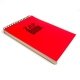 Bloc spirale � l\'italienne uni recycl� A4 80g 320 pages Rouge ZapBook