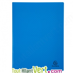 Porte-vues en polypro recycl� Bleu, 20 pochettes, Forever