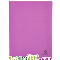 Porte-vues en polypro recycl mauve, 20 pochettes, Forever