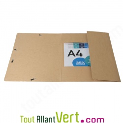 Chemise � �lastiques 3 rabats, lot de 5 assortis