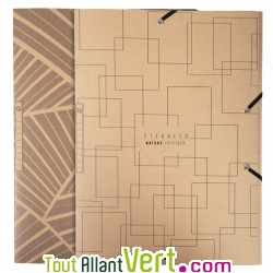 Chemise � �lastiques 3 rabats, lot de 5 assortis