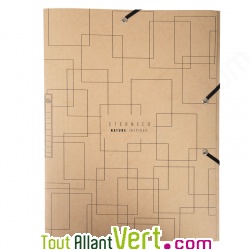 Chemise � �lastiques 3 rabats, lot de 5 assortis