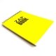 Bloc spirale � l\'italienne uni recycl� A4 80g 320 pages Jaune s�rie ZapBook