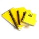 Bloc spirale � l\'italienne uni recycl� A4 80g 320 pages Jaune s�rie ZapBook