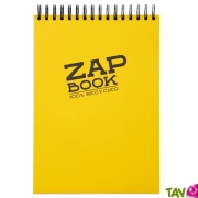 Bloc spirale  l'italienne uni recycl A4 80g 320 pages Jaune srie ZapBook