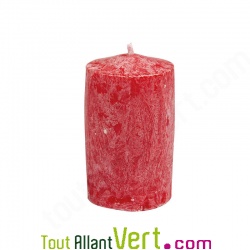 Bougie en st�arine v�g�tale Rouge, 6H