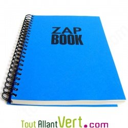 Bloc spirale uni recycl� A4 320 pages Bleu ZapBook