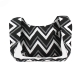 Sac Bandouli�re en Toile noire et blanc, en Coton Bio