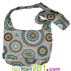 Sac d\'�paule, large bandouli�re en Toile Ethnique, en Coton Bio