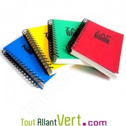 Bloc spirale uni recycl� A4 80g 320 pages Jaune ZapBook