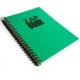 Bloc spirale uni recycl� A4 320 pages Vert ZapBook