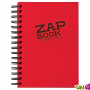 Bloc spirale uni recycl Rouge A5, 320 pages ZapBook