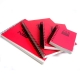 Bloc spirale uni recycl� Rouge A5, 320 pages ZapBook