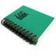 Bloc spirale uni recycl� A6 80g 320 pages Vert ZapBook