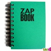 Bloc spirale uni recycl A6 80g 320 pages Vert ZapBook