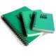 Bloc spirale uni recycl� A6 80g 320 pages Vert ZapBook